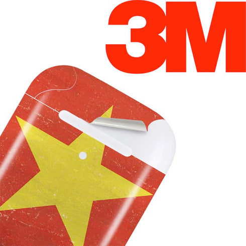 Vietnam Flag Distressed Apple AirPods Skin